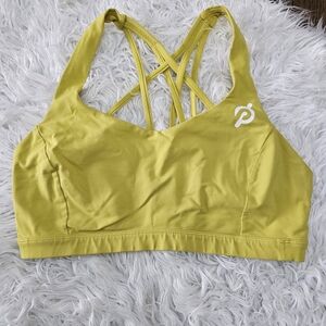 Lululemon Athletica X Peloton Vibrant Yellow Sports Bra